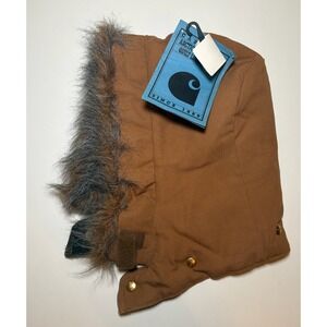Vintage Deadstock Carhartt Arctic Brown Duck Quilt Lined Hood